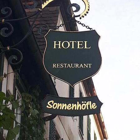 Hotel & Restaurant Sonnenhoefle Sommerhausen Exterior foto