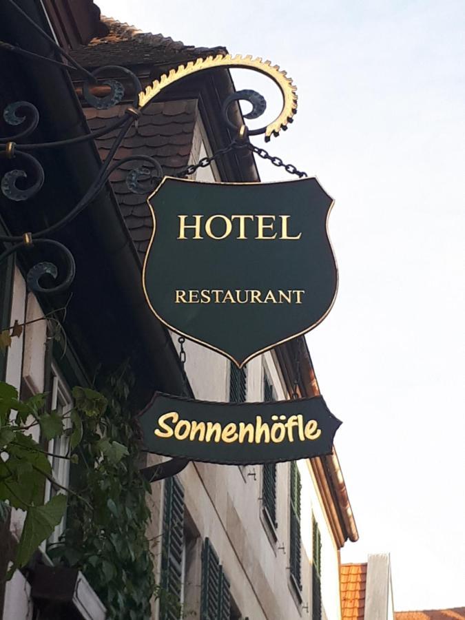 Hotel & Restaurant Sonnenhoefle Sommerhausen Exterior foto